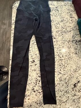 lululemon athletica Black Camo Leggings